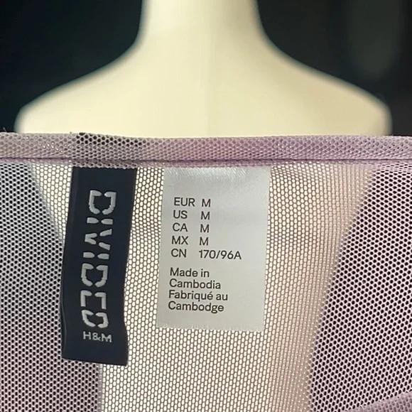 H&M Sheer Pink/Lavender Wrap Top and Dress - Picture 6 of 6